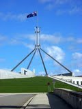 From the grass roof of the parliament ...